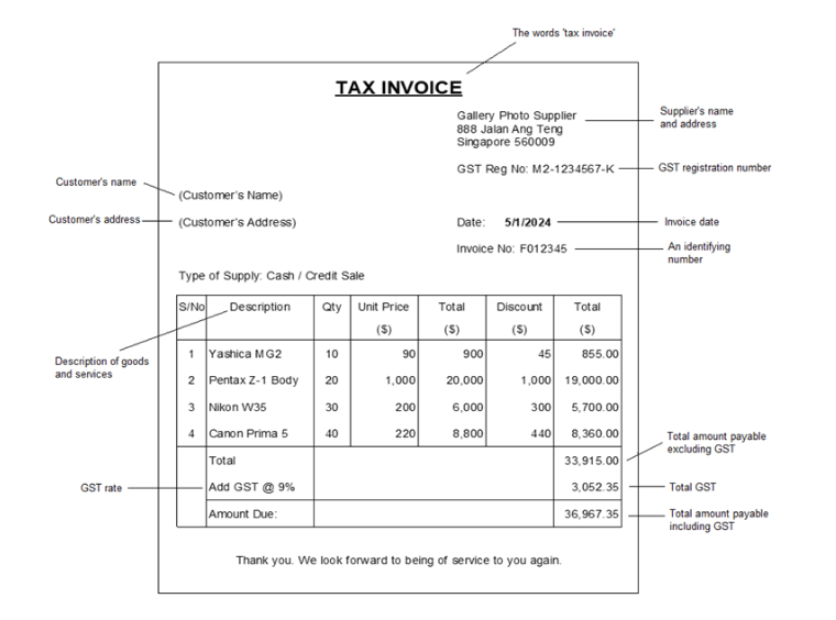 tax invoice image