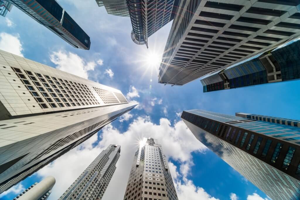 Tall skyscraper .
